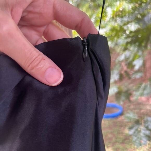 A.B.S. Collection Women's Black Silk One Shoulder Jumpsuit Size 2. NEW - Picture 6 of 11